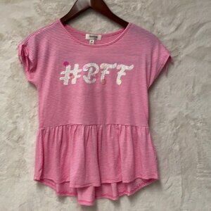 Speechless Girl Pink Top Size M